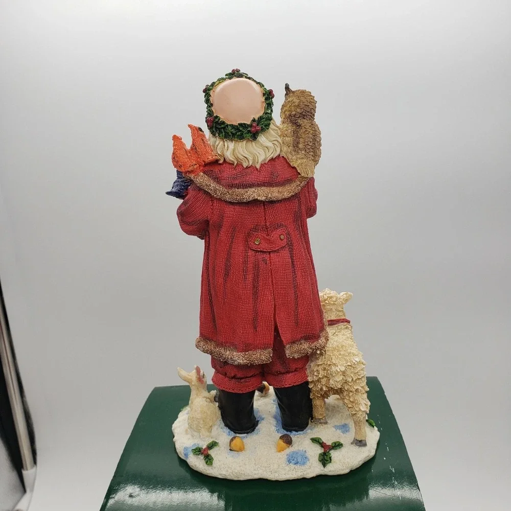 Holiday Lane Poly Resin Woodland Santa W/ Animals‎ Christmas 8
